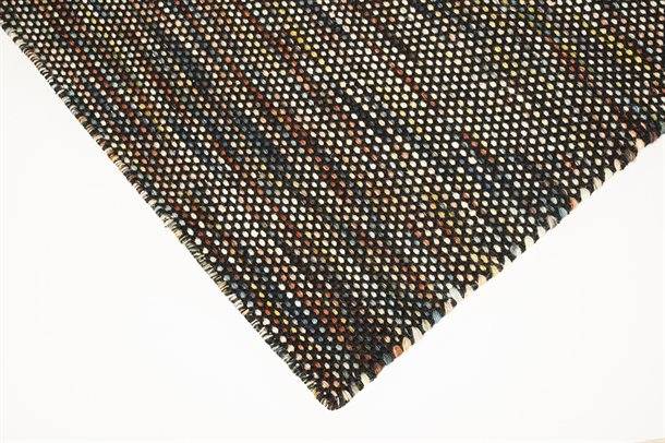 Bali Kelim tæppe - Black Multi
