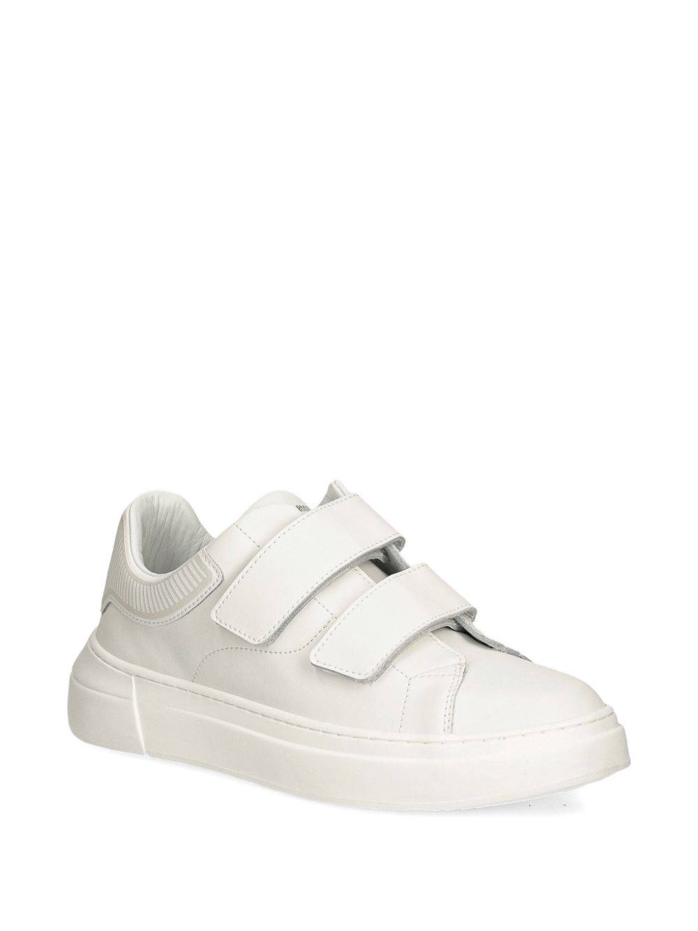 Emporio Armani Kids - sneakers med kardborreband - barn - kalvskinn/Tyg/gummi - 32 - Vit