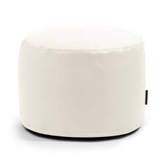 Sittpuff Pusku Pusku Mini Outside Läder Vit