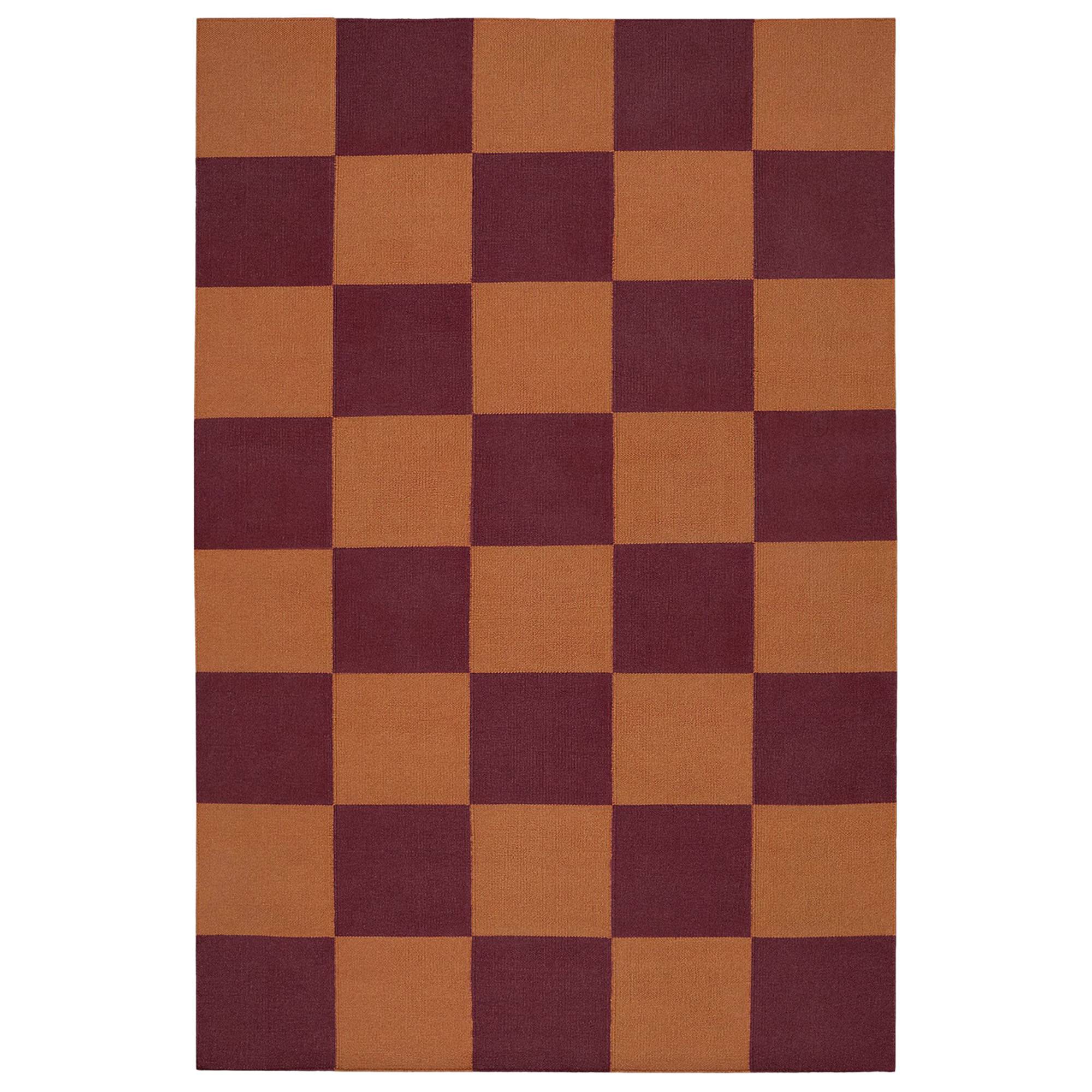 Nordic Knots - Square Red/Orange Sample