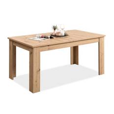 Table à manger moderne en bois 160x90 cm extensible  8 places