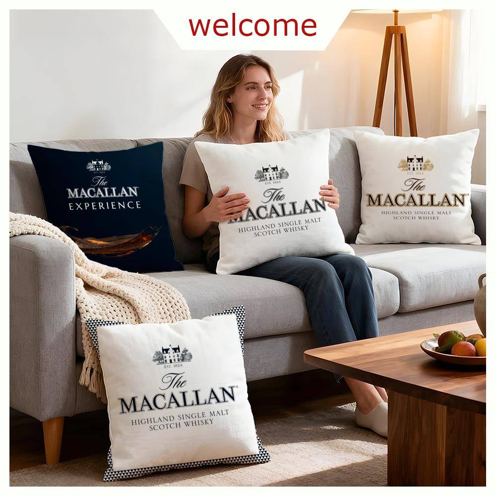 Märke Macallan Kuddfodral 1 st Dekorativa Fodral Mjukt Kuddfodral För Soffa Soffa Dekor 40X40 45X45 Kuddfodral
