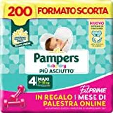 Pampers Baby Dry Fit Prime Maxi, 200 blöjor, Storlek 4 (7-18 kg)