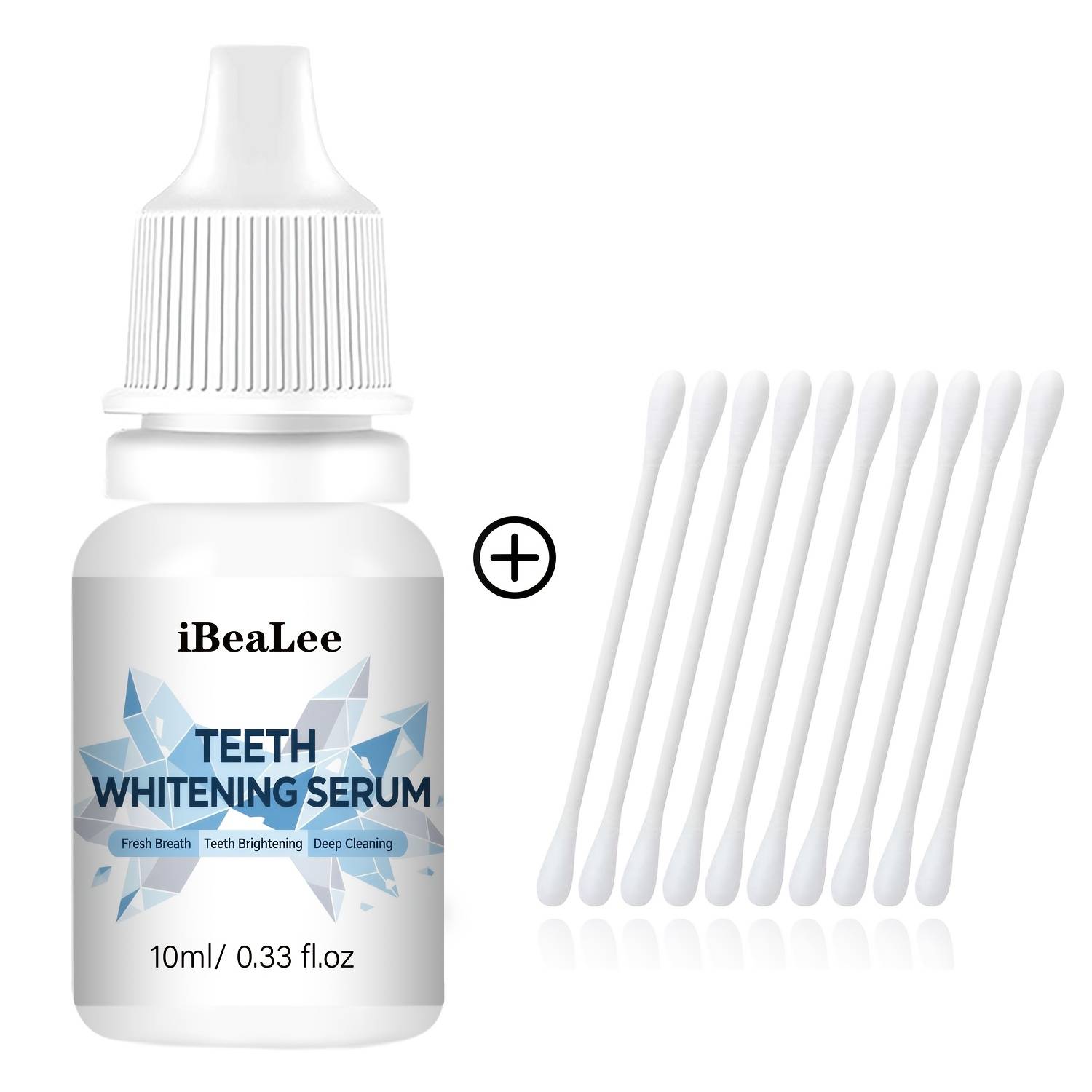Teeth Serum, Fast-acting Brightening Agent, Use Daily, Formula Cleans & Whitens, Fresh Mint Flavor, Breath Freshener, Healthy Gum Care, 10ml