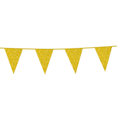 Vimpel 6 m Guld Glitter