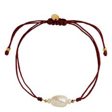 Stine A armbånd - 3220 Baroque Pearl Berrie bordeaux