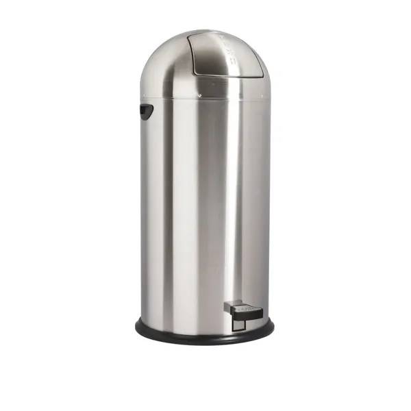 Push Bin m/pedal 52 L rostfritt stål