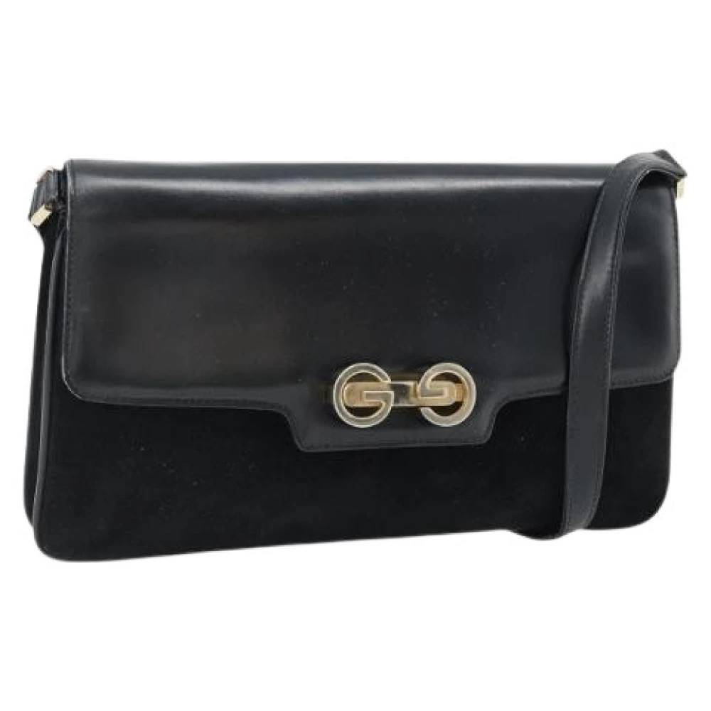 Gucci Vintage Pre-owned Vintage Skuldertaske - Vintage - Dame - Sort - ONE SIZE - Uld