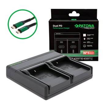 Patona Premium Dual PD Performance charger  NP-40 incl. USB-C input/output