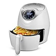 Air Fryer, 4,5 L Intelligent hushålls oljefri elektrisk luftfritös, 360° luftcirkulationsuppvärmning Non Stick Pan, Multifunktion Chip Fryer Miniugn, Hälsosam oljefri eller låg fetthalt matlagning,