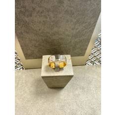 18K Guld + Vitguld Klackring - KLR008G18