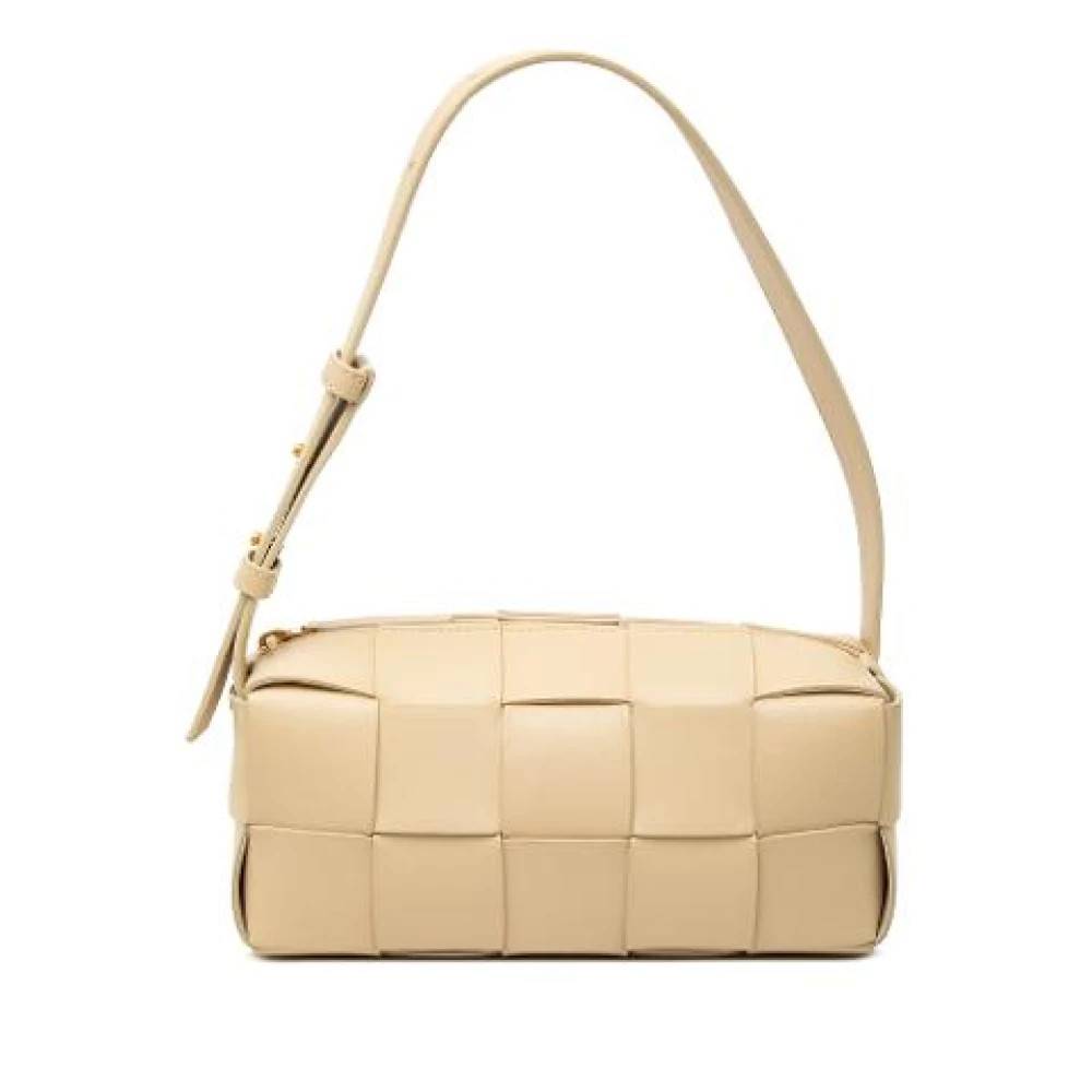 Bottega Veneta Vintage - Pre-owned Woven Nappa Shoulder Bag Vintage - Dam - ONE Size - Läder