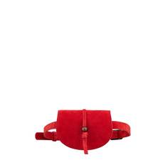 BECKSÖNDERGAARD Suede Belt Bag |Röd |One Size