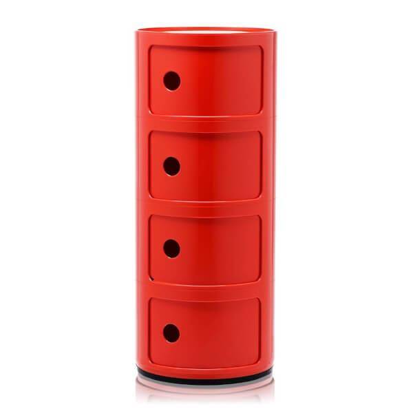 Kartell Componibili Classic - 4 rum - Red