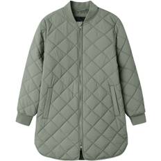 Name It Nkfmarlin Quilt Jacket Long TB Str 116 - Shadow Overgangsjakker hos Magasin