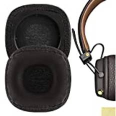 Geekria QuickFit Protein läder reserv öronkuddar för Marshall Major III trådbunden, Major III Bluetooth trådlösa, MID ANC hörlurar öronkuddar, headset öronkuddar, öronkuddar, öronkåpor