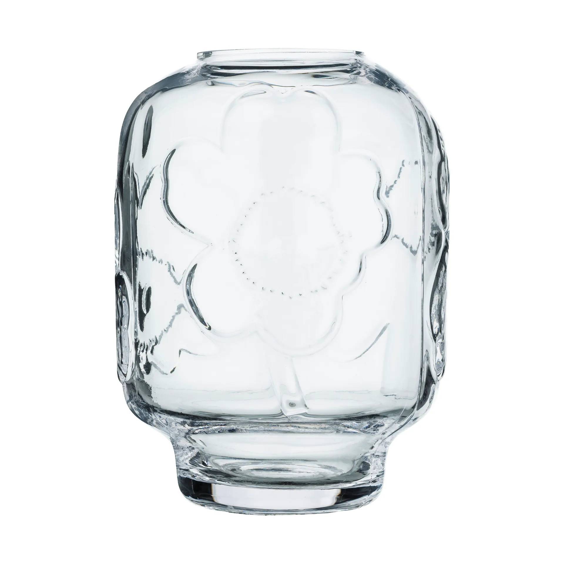 Marimekko Unikko glasvas Clear, 18 cm - Transparent
