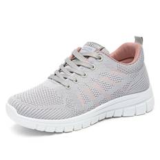 Sneakers Breathable Women's Shoes Fashion Running Shoes Soft Soles Comfortable Trainers Casual Mesh Shoes for Women 41 grå