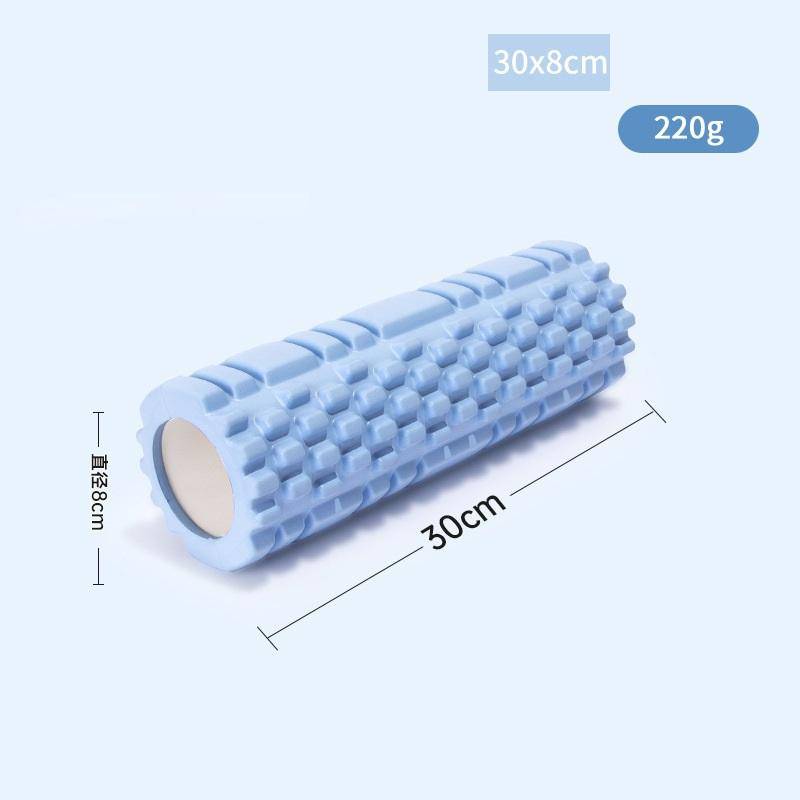 30Cm Yoga Roller Massage Foam Myofascial Release Roll Gym Foam Roller for Sports Fitness Yjz01 blå