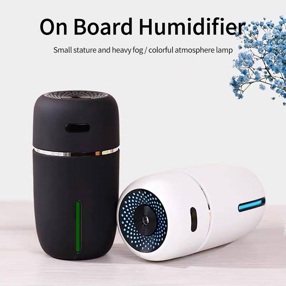 LED Bärbar Mini USB Luftfuktare Luftrenare Fräschare Diffusor Dubbelt Dimläge