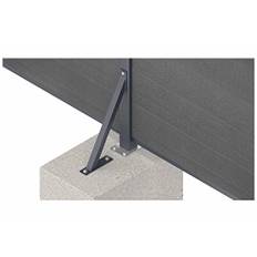 Gartenwelt Riegelsberger Stormanker antracit för WPC-staket 1 styck