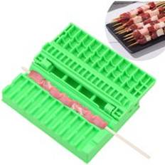 Bbq tillbehör grill stringer grillspett kebab maker box maskin bbq pryl kökstillbehör nötkött grönsak string grill