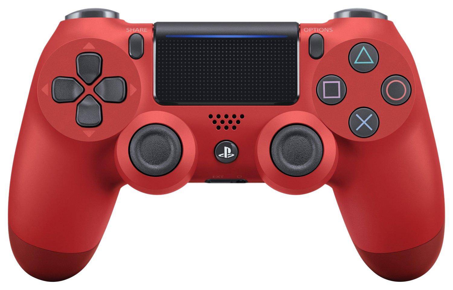 Genuine DualShock 4 Wireless Magma Red Controller, (CUH-ZCT2J11)