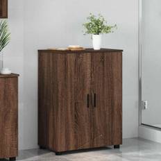 vidaXL Badeværelsesskab Brun eg 60 x 35 x 80 cm Konstrueret træ