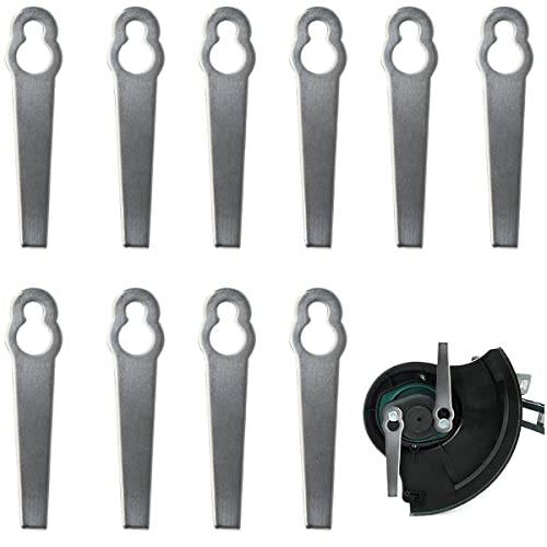 Metallknivset, RosyFate 10 stycken reservknivar, grästrimmer, metall, grästrimmer, kniv, istället för nylonkniv eller plastknivar