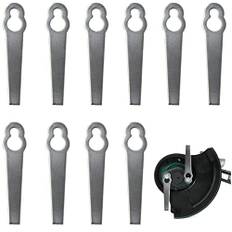 Metallknivset för sladdlös grästrimmer, RosyFate 10 stycken reservknivar grästrimmer metall, grästrimmer tillbehör kniv, gräsklipparblad, mower Blade