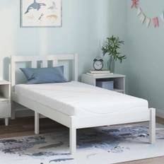 vidaXL Madras Hvid 80 x 160 cm Skum