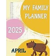 MY family planner 2025: Big Grid Family Organizer - 12- Month Planning Calendar for Mom, Plan Your Life Calendars for 5 Columns