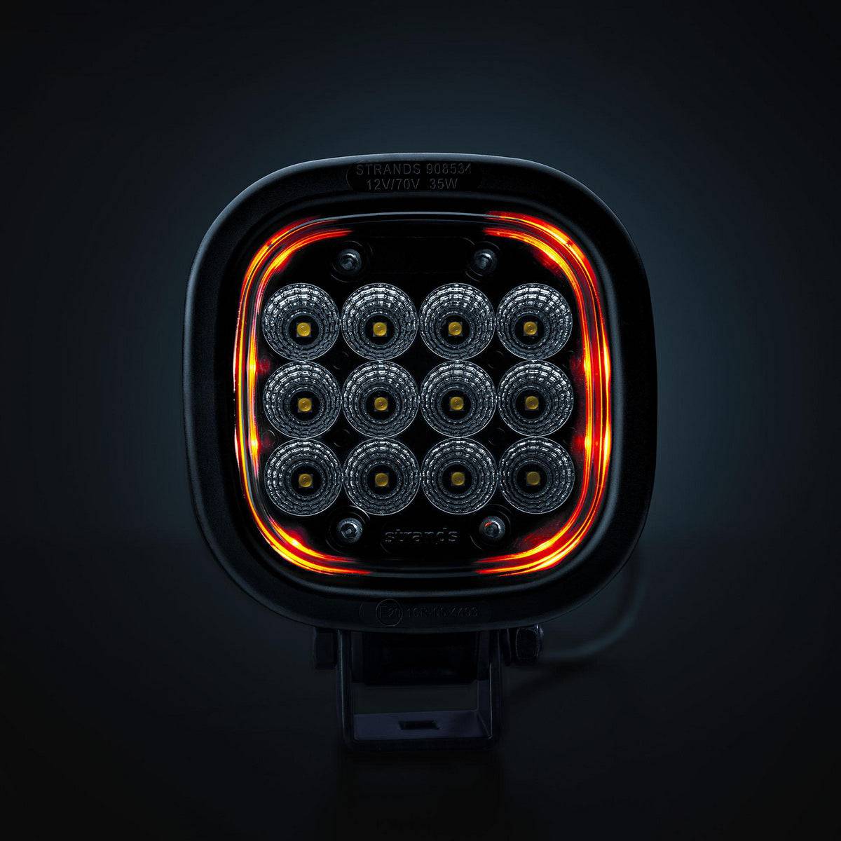 President Arbetsljus 2.0 – 25W positionsljus orange, Flood, IP6K9K, Vattentät LED arbetslampa