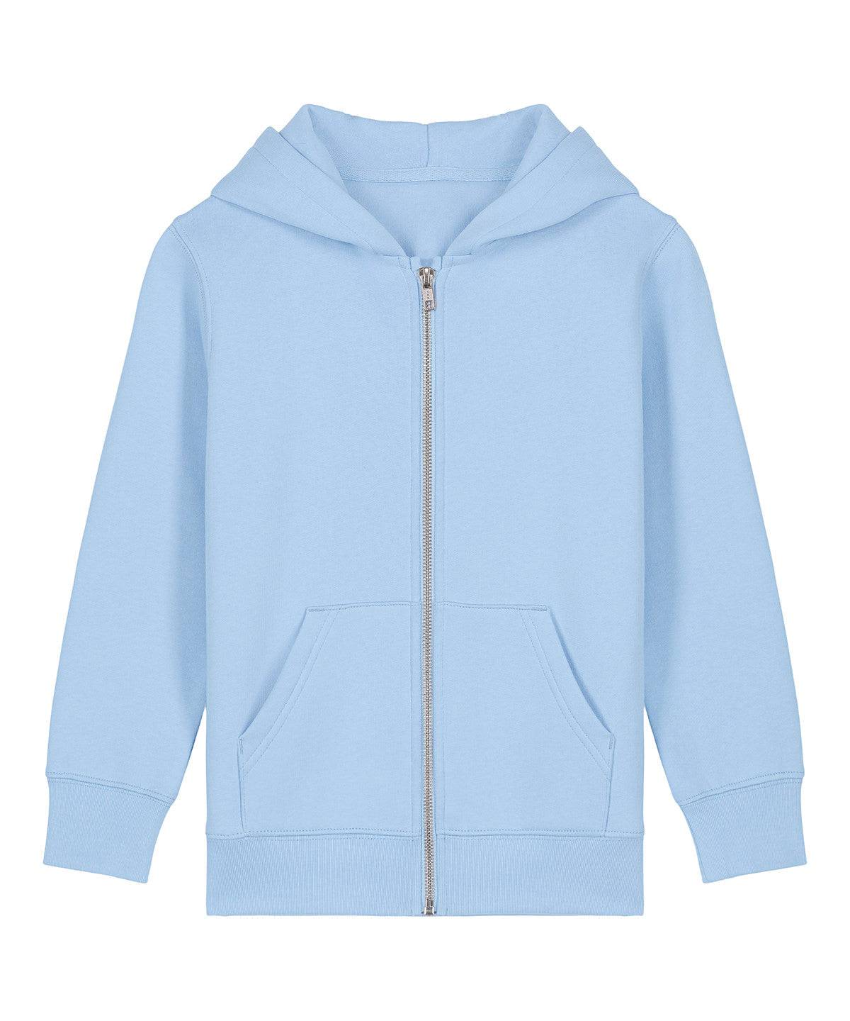 Organic Colours Kids Zipped Hooded Sweatshirt - 9/11 Years / Blue Soul (9/11 Years)