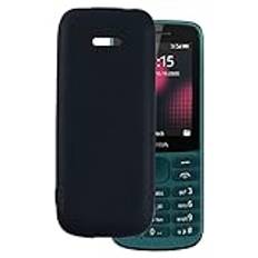 OAGELIM för Nokia 215 4G 2020 ultratunt telefonfodral, gel pudding mjukt silikon telefonfodral för Nokia 215 4G 2020 2,4 tum (svart)