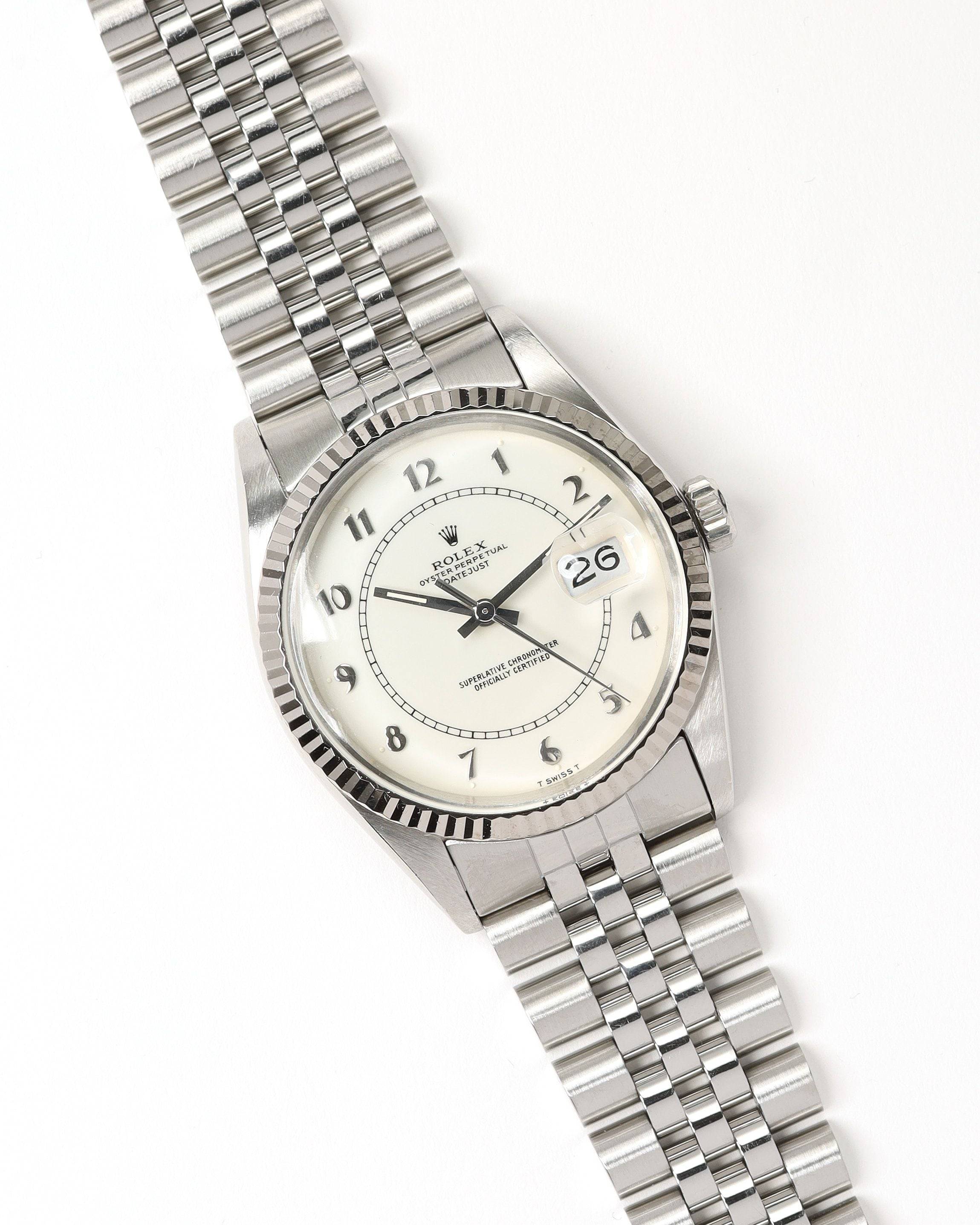 Rolex Datejust 36mm Rare Boiler Gauge 1985 Watch - Silver - One Size