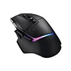 Logitech G502 X PLUS LIGHTSPEED Kabellose RGB-Gaming-Maus - Optische Maus mit LIGHTFORCE Hybridschaltern, LIGHTSYNC RGB, HERO 25K Gaming-Sensor, Kompatibel mit PC - macOS/Windows - Schwarz