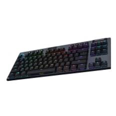 Logitech G915 TKL Tenkeyless LIGHTSPEED Wireless RGB Mechanical Gaming Keyboard - Tangentbord - bakgrundsbelyst - USB, Bluetooth, 2.4 GHz - Nordisk - tangentbrytare: GL Clicky - kol