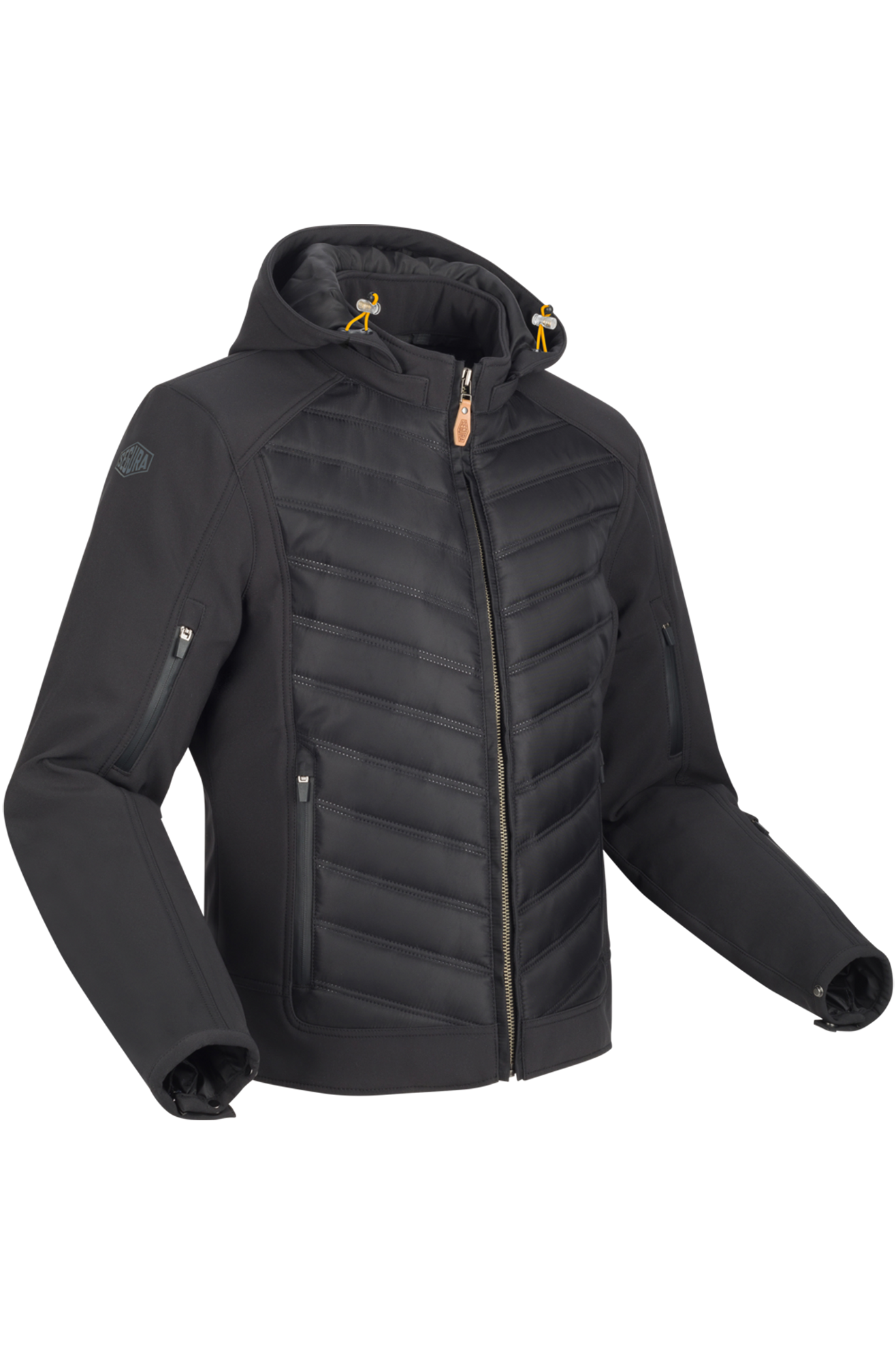 MC-Jakke Segura Natcho 2 Sort/GulXXL - Gul - XXL