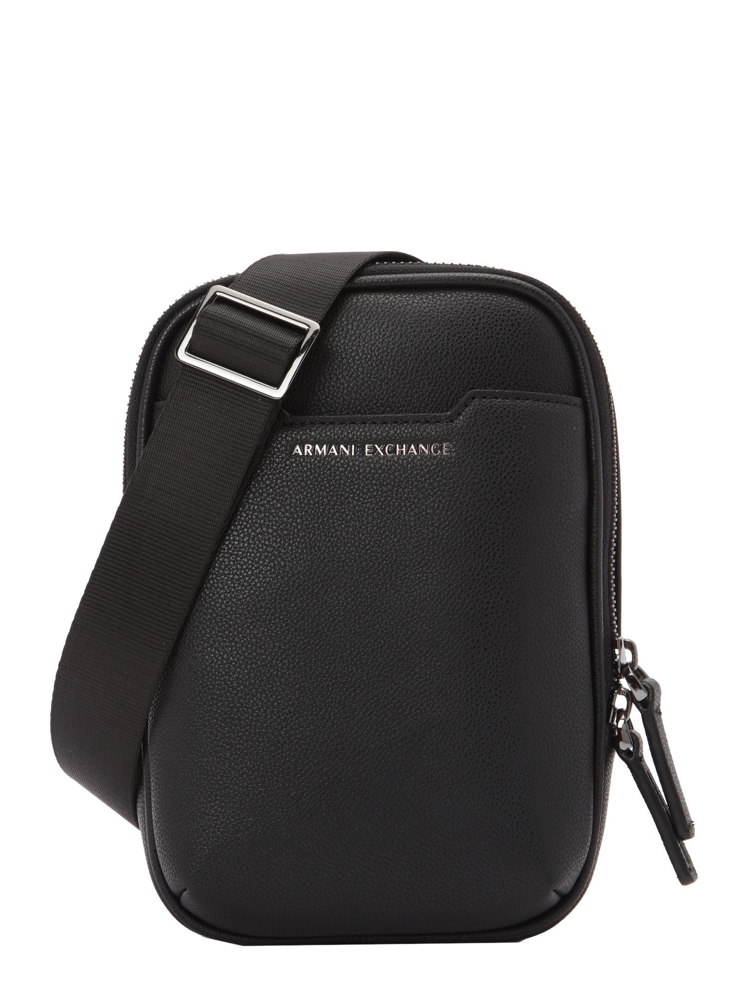 ARMANI EXCHANGE Skuldertaske 'ALEX'  sort
