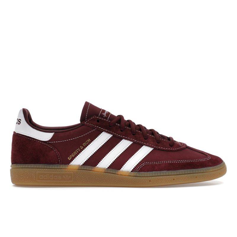 Sporty & Rich x adidas Handball Spezial Shadow Red Unisex Sneakers Cloud-White Gum JP7068 37⅓