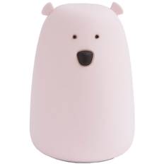 Rabbit & Friends Lampe - Bjørn - 10,7x16 cm - Rosa - Rabbit & Friends - OneSize - Lampe