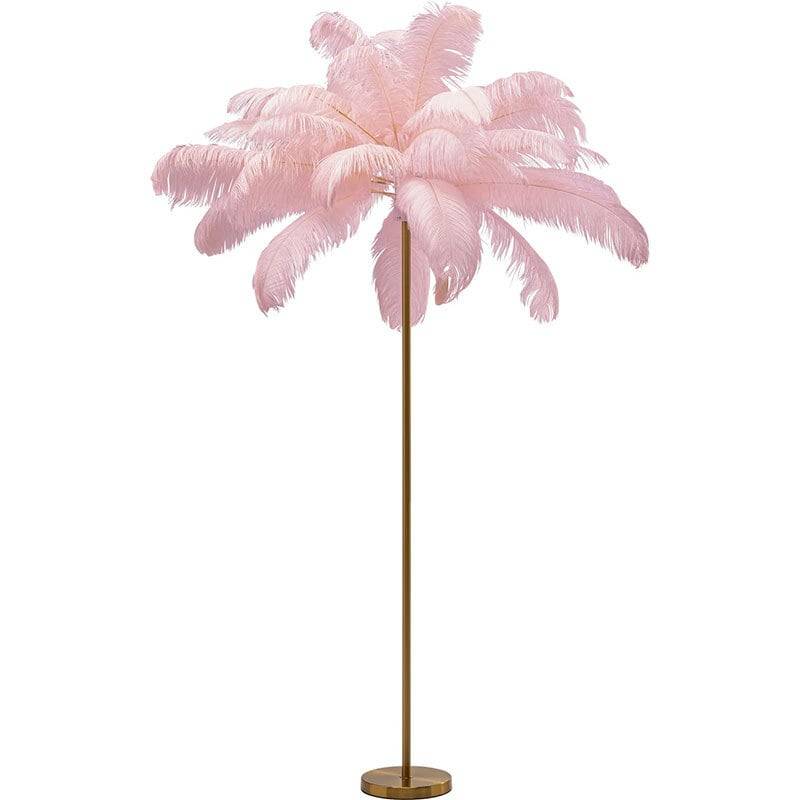 KARE Design Feather Palm golvlampa rosa