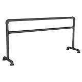 Fristående balettstång, vuxen och barns stålbalettstänger Dubbelskiktsdansstång for hemmet, dansstång, fitnessbalettstång (Color : Black, Size : 100x60x105cm)