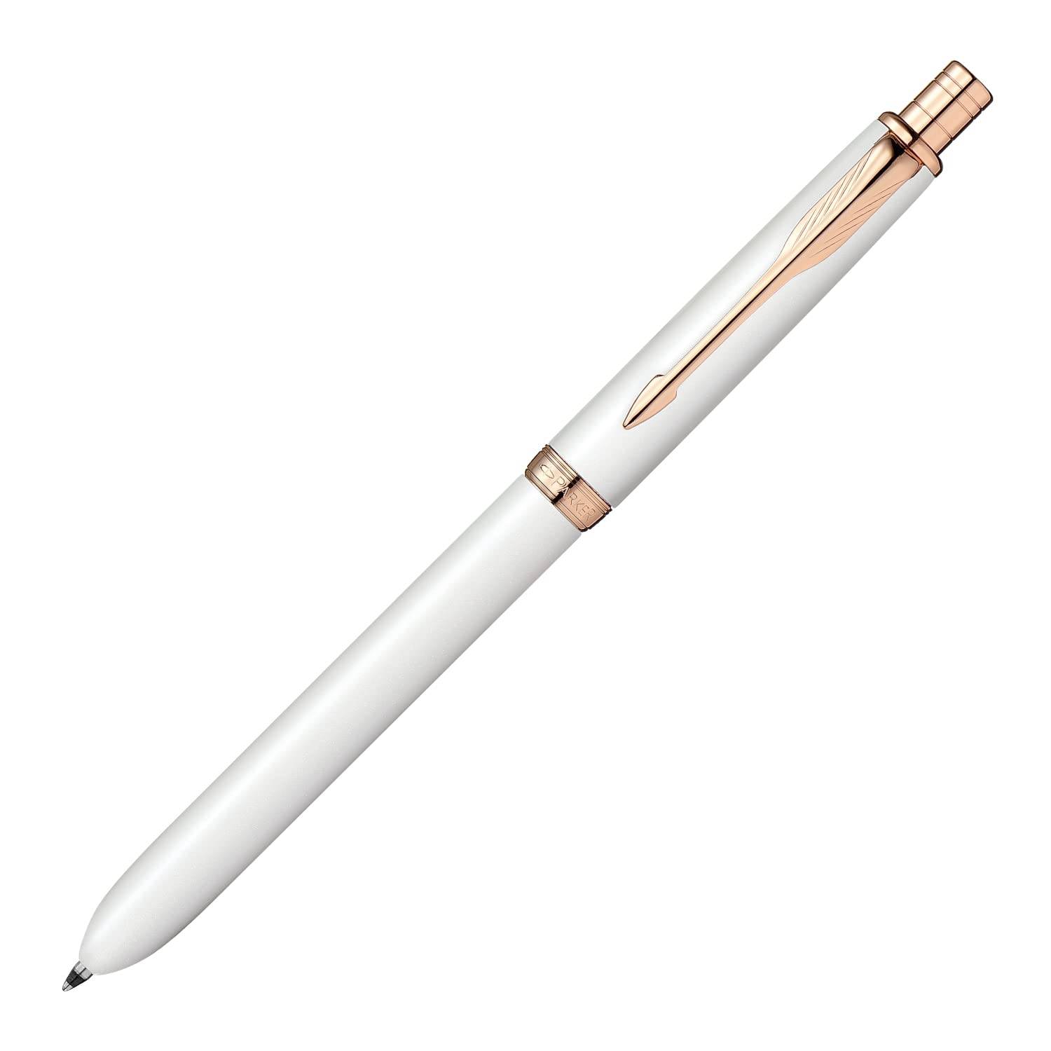 PARKER Sonnet Pearl PGT Pen with Ballpoint Pen Red and and Mechanical Gift Officially Product Number 2183964 3-in-1 Multi-Function (2 Colors, Black)