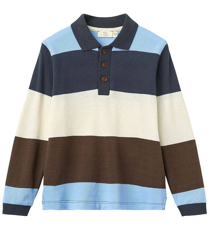 Copenhagen Colors Polobluse - Brown Stripe - Copenhagen Colors - 2 år (92) - Bluse