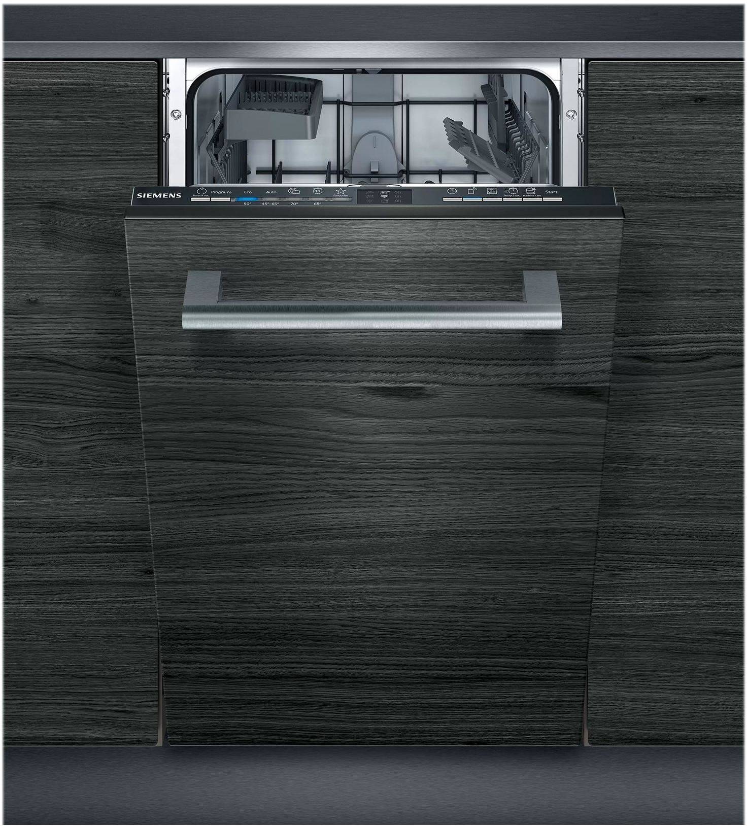 Siemens SR61IX05KE smal opvaskemaskine til integrering.