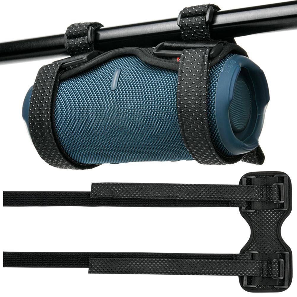 Högtalarfäste med fast rem Cykelvattenflaskhållare Justerbar rem Cykelhögtalarhållare Fäste för JBL Flip 6 5/Charge 5 Högtalartillbehör black