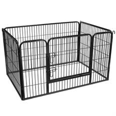 Vasagle - Indebur til hunde 122x80x70 (sort)