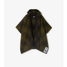 Reversible Check Wool Cape